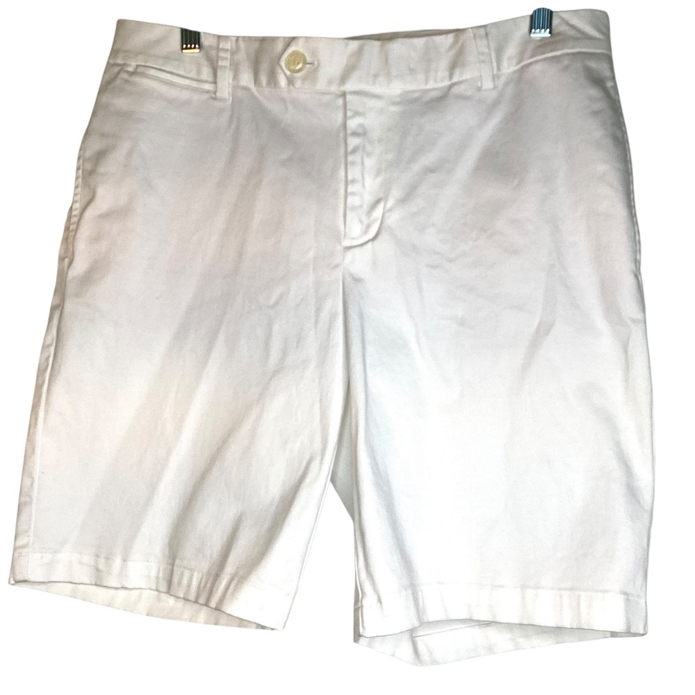 Polo Golf Ralph Lauren Womens White Cotton Stretch Tailored Shorts Size 10 EUC